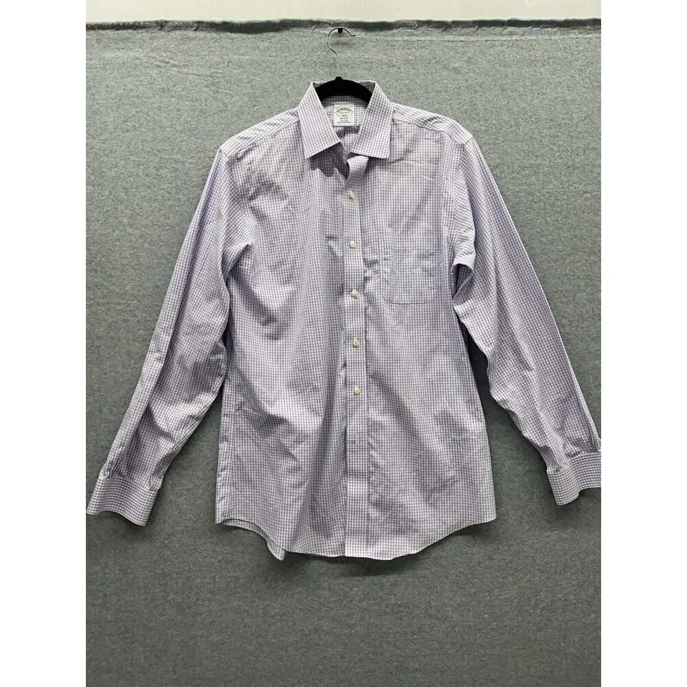 Brooks Brothers Regent Dress Shirt Mens 15.5 4/5 Classic 100% Cotton Pastel